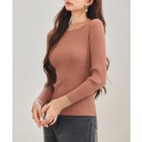 シアドッギング長袖リブニットトップス | SAISON DE PAPILLON | 詳細画像35