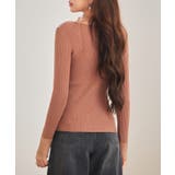 シアドッギング長袖リブニットトップス | SAISON DE PAPILLON | 詳細画像36