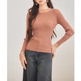 シアドッギング長袖リブニットトップス | SAISON DE PAPILLON | 詳細画像37