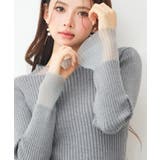 シアドッギング長袖リブニットトップス | SAISON DE PAPILLON | 詳細画像32