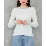 シアドッギング長袖リブニットトップス | SAISON DE PAPILLON | 詳細画像9