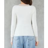 シアドッギング長袖リブニットトップス | SAISON DE PAPILLON | 詳細画像12