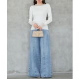 シアドッギング長袖リブニットトップス | SAISON DE PAPILLON | 詳細画像13