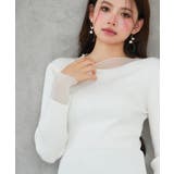 シアドッギング長袖リブニットトップス | SAISON DE PAPILLON | 詳細画像15