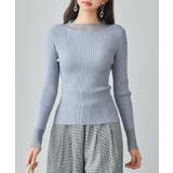 シアドッギング長袖リブニットトップス | SAISON DE PAPILLON | 詳細画像3