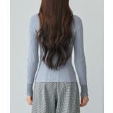 シアドッギング長袖リブニットトップス | SAISON DE PAPILLON | 詳細画像5