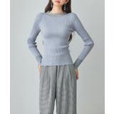 シアドッギング長袖リブニットトップス | SAISON DE PAPILLON | 詳細画像7