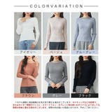 シアドッギング長袖リブニットトップス | SAISON DE PAPILLON | 詳細画像2