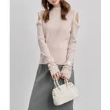 カットアウェイ・ショルダーボトルネックリブニット | SAISON DE PAPILLON | 詳細画像23