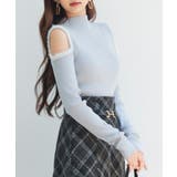 カットアウェイ・ショルダーボトルネックリブニット | SAISON DE PAPILLON | 詳細画像29