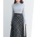 カットアウェイ・ショルダーボトルネックリブニット | SAISON DE PAPILLON | 詳細画像31