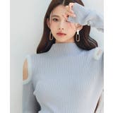 カットアウェイ・ショルダーボトルネックリブニット | SAISON DE PAPILLON | 詳細画像32