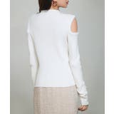 カットアウェイ・ショルダーボトルネックリブニット | SAISON DE PAPILLON | 詳細画像5