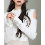 カットアウェイ・ショルダーボトルネックリブニット | SAISON DE PAPILLON | 詳細画像9