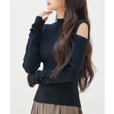 カットアウェイ・ショルダーボトルネックリブニット | SAISON DE PAPILLON | 詳細画像11