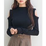 カットアウェイ・ショルダーボトルネックリブニット | SAISON DE PAPILLON | 詳細画像14