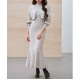 ベージュ | アンサンブル・マーメイドニットワンピース | SAISON DE PAPILLON