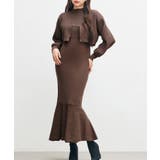 ブラウン | アンサンブル・マーメイドニットワンピース | SAISON DE PAPILLON