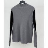 袖配色 ボトル・ネックリブニットプルオーバー | SAISON DE PAPILLON | 詳細画像46