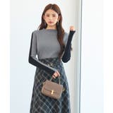 袖配色 ボトル・ネックリブニットプルオーバー | SAISON DE PAPILLON | 詳細画像31