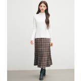 袖配色 ボトル・ネックリブニットプルオーバー | SAISON DE PAPILLON | 詳細画像38