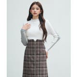 袖配色 ボトル・ネックリブニットプルオーバー | SAISON DE PAPILLON | 詳細画像39