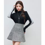 袖配色 ボトル・ネックリブニットプルオーバー | SAISON DE PAPILLON | 詳細画像19