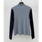 袖配色 ボトル・ネックリブニットプルオーバー | SAISON DE PAPILLON | 詳細画像14