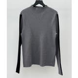 袖配色 ボトル・ネックリブニットプルオーバー | SAISON DE PAPILLON | 詳細画像45