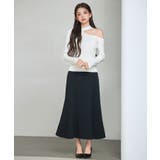 オブリーク・ネック風ニットトッブス | SAISON DE PAPILLON | 詳細画像5