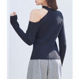 オブリーク・ネック風ニットトッブス | SAISON DE PAPILLON | 詳細画像12