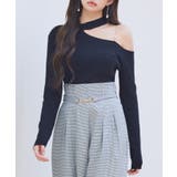 オブリーク・ネック風ニットトッブス | SAISON DE PAPILLON | 詳細画像15