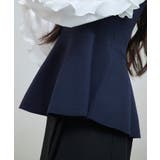 ニットビスチェドッキングペプラムブラウン | SAISON DE PAPILLON  | 詳細画像12 