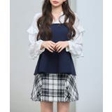 ニットビスチェドッキングペプラムブラウン | SAISON DE PAPILLON  | 詳細画像8 