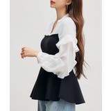 ニットビスチェドッキングペプラムブラウン | SAISON DE PAPILLON  | 詳細画像25 