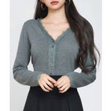 ハイウエストショート丈ニットカーディガン | SAISON DE PAPILLON | 詳細画像12