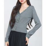 ハイウエストショート丈ニットカーディガン | SAISON DE PAPILLON | 詳細画像3