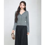 ハイウエストショート丈ニットカーディガン | SAISON DE PAPILLON | 詳細画像6