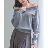 オフショルダー 長袖 ニットトッブス | SAISON DE PAPILLON | 詳細画像11