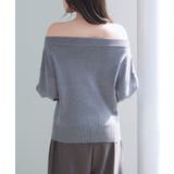 オフショルダー 長袖 ニットトッブス | SAISON DE PAPILLON | 詳細画像13