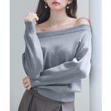 オフショルダー 長袖 ニットトッブス | SAISON DE PAPILLON | 詳細画像10