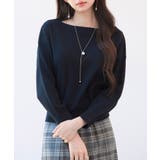 ブラック | オフショルダー 長袖 ニットトッブス | SAISON DE PAPILLON