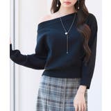 オフショルダー 長袖 ニットトッブス | SAISON DE PAPILLON | 詳細画像39