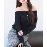 オフショルダー 長袖 ニットトッブス | SAISON DE PAPILLON | 詳細画像41