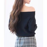 オフショルダー 長袖 ニットトッブス | SAISON DE PAPILLON | 詳細画像43