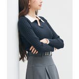 レイヤー配色カラーリブニット | SAISON DE PAPILLON | 詳細画像20