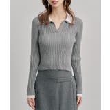 レイヤー配色カラーリブニット | SAISON DE PAPILLON | 詳細画像12