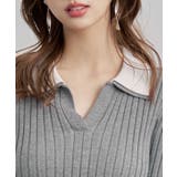 レイヤー配色カラーリブニット | SAISON DE PAPILLON | 詳細画像17