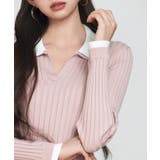 レイヤー配色カラーリブニット | SAISON DE PAPILLON | 詳細画像10