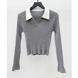 レイヤー配色カラーリブニット | SAISON DE PAPILLON | 詳細画像18